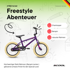 BMX Fahrrad 18 Zoll für Kinder – robuster Rahmen und coole Optik für junge Fahrer