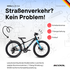 Kinderfahrrad - XXlite evo disc 20 Zoll 7-Gang | ab 6 Jahre