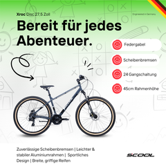 Kinderfahrrad - Xroc Disc 27,5 Zoll 24-Gang | ab 12 Jahre
