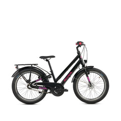 S'COOL chiX pro 20 Zoll 3-Gang kinderfahrrad in Schwarz mit 3-Gang-Schaltung