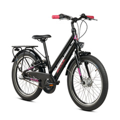S'COOL chiX pro 20 Zoll 3-Gang kinderfahrrad in Schwarz mit 3-Gang-Schaltung