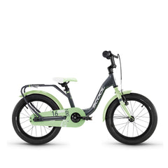 Kinderfahrrad in grau 16 Zoll für Kinder ab 4 Jahren – robustes Rad mit kindgerechter Geometrie