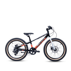 Kinderfahrrad schwarz 20 Zoll für Kinder ab 6 Jahren – mit Gangschaltung und Rücktrittbremse