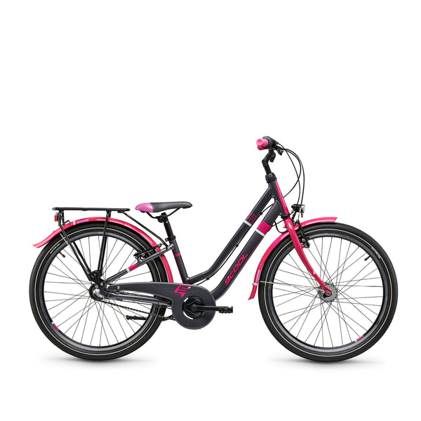 Kinderfahrrad pink 24 Zoll für größere Kinder – ideal für Schule, Freizeit und längere Strecken