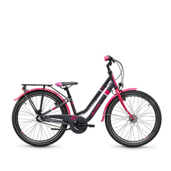 Kinderfahrrad pink 24 Zoll für größere Kinder – ideal für Schule, Freizeit und längere Strecken