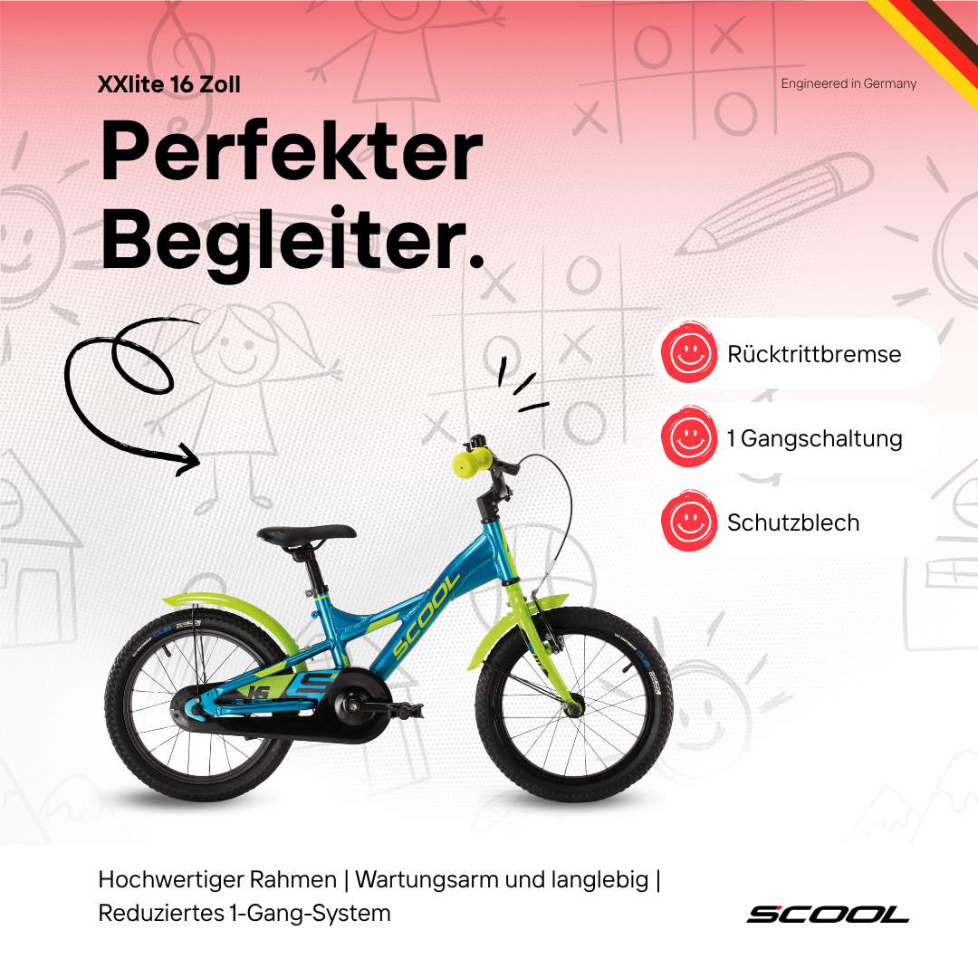Ecovelò 16 Zoll Fahrradreifen Set – 2 Reifen Inkl. Schläuche Für Kinderfahrräder (16x1.75)