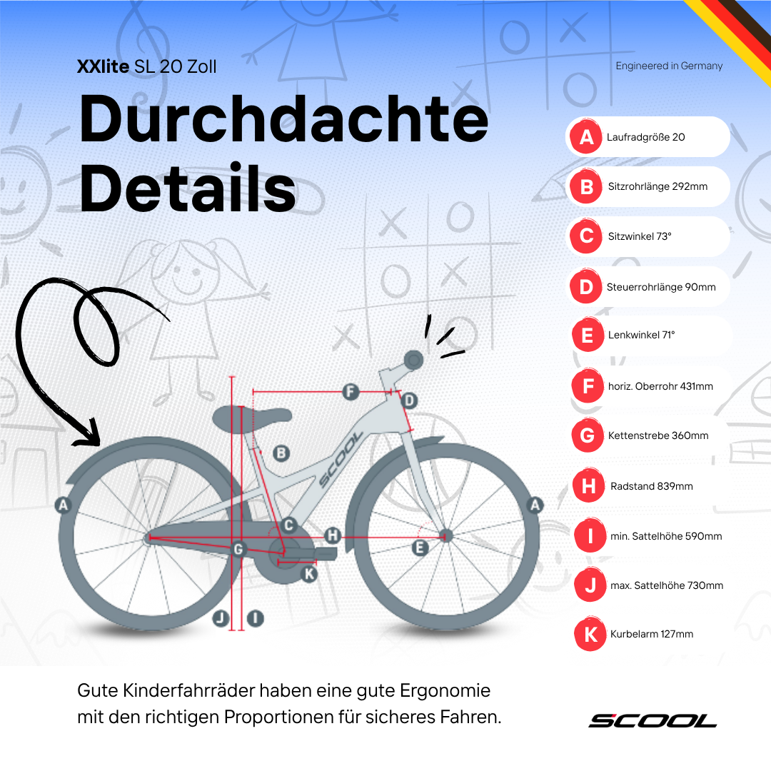 S'COOL XXlite evo disc 20 Zoll Kinderfahrrad Premium