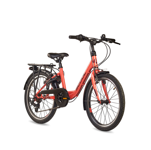S'COOL chiX 20 Zoll 6-Gang kinderfahrrad in Coral mit 6-Gang-Schaltung