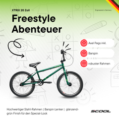 BMX 20 Zoll Kinderfahrrad – ideal für Gelände, Skatepark und Stunts